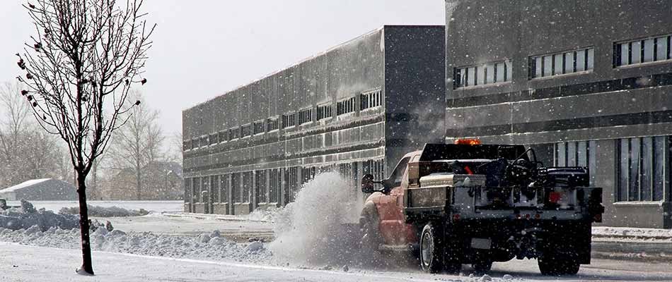 Commercial snow plowing services in Granger, IN.